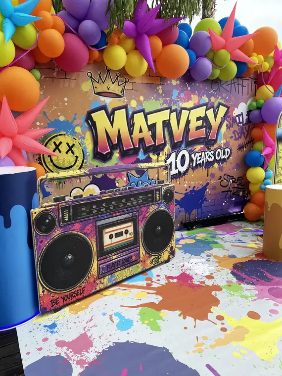 Années 80 — graffiti & couleurs pop